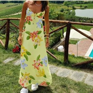 Anthropologie Maeve Sweetheart Slip Maxi Dress